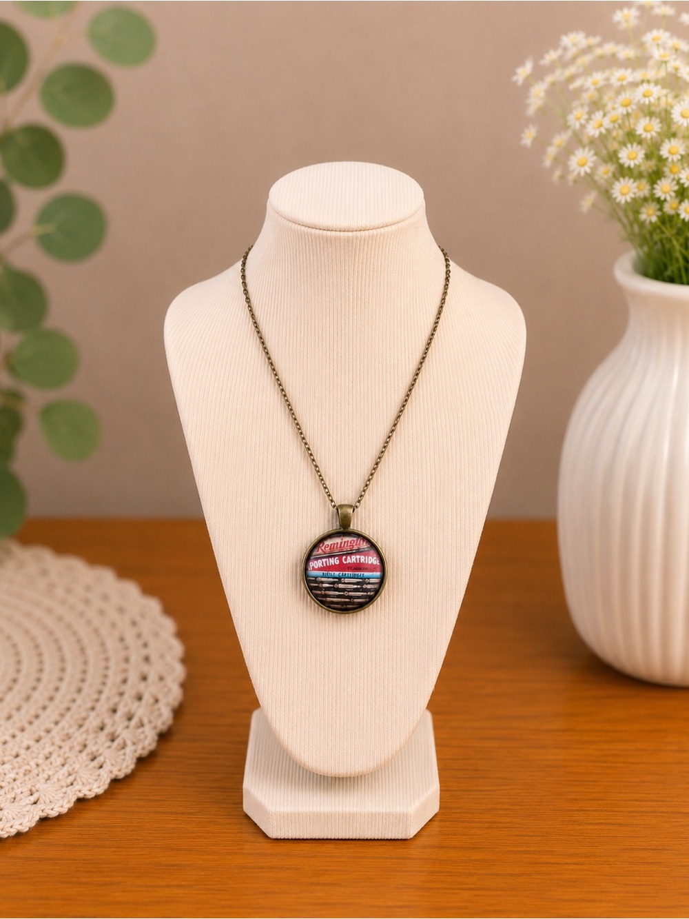 Handmade Remington Pendant Necklace